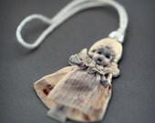 Christmas Ornament Claudia Shrink Plastic Doll Holiday Decoration