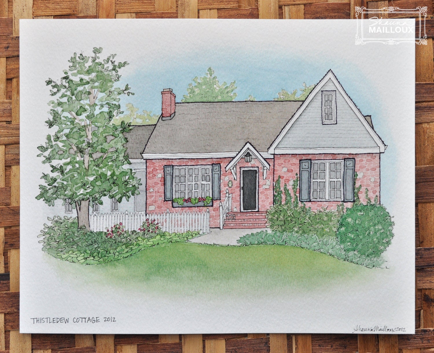 Custom 11" x 14 House Portrait