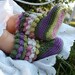 Crocheted Baby Booties/ Shoes Girl- Popcorn Stitch
