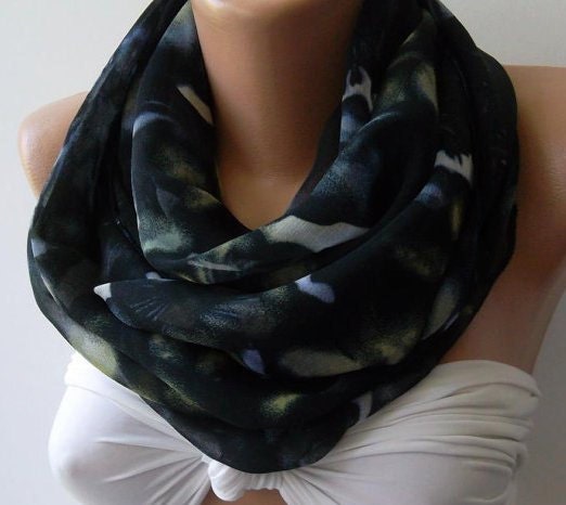 Circle Scarf Infinity Scarf Tube scarf... It made with good quality CHIFFON fabric