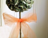Camouflage Topiary with Hot Pink or Hunter Orange Tulle Bow