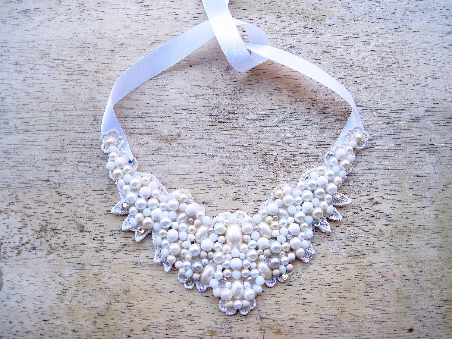 Statement necklace, bridal necklace, wedding necklace, bib necklace