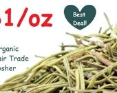 ROSEMARY - Organic, Fair Trade, Kosher, Non-GMO - 1oz Dried Herb