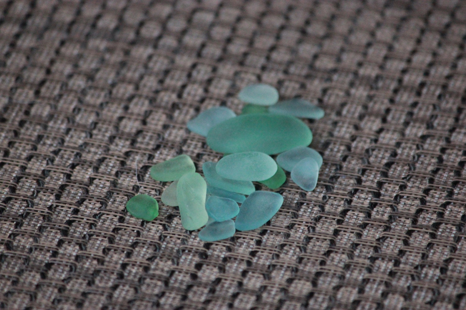 Lot of Authentic Sea Foam, Pale Green, and Light Blue Colored Sea Glass