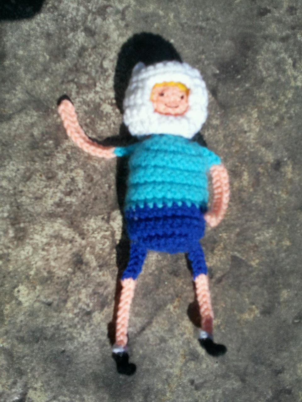 Finn the Human Crochet Amigurumi - Adventure Time - Made to order