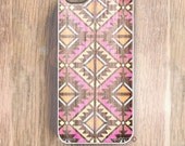 TRIBAL iPhone Case, Tribal iPhone 5 Case Wood Print iPhone 4s Case, iPhone 4 Case Wood Print- Soft Silicone Case or Hard Plastic iPhone Case