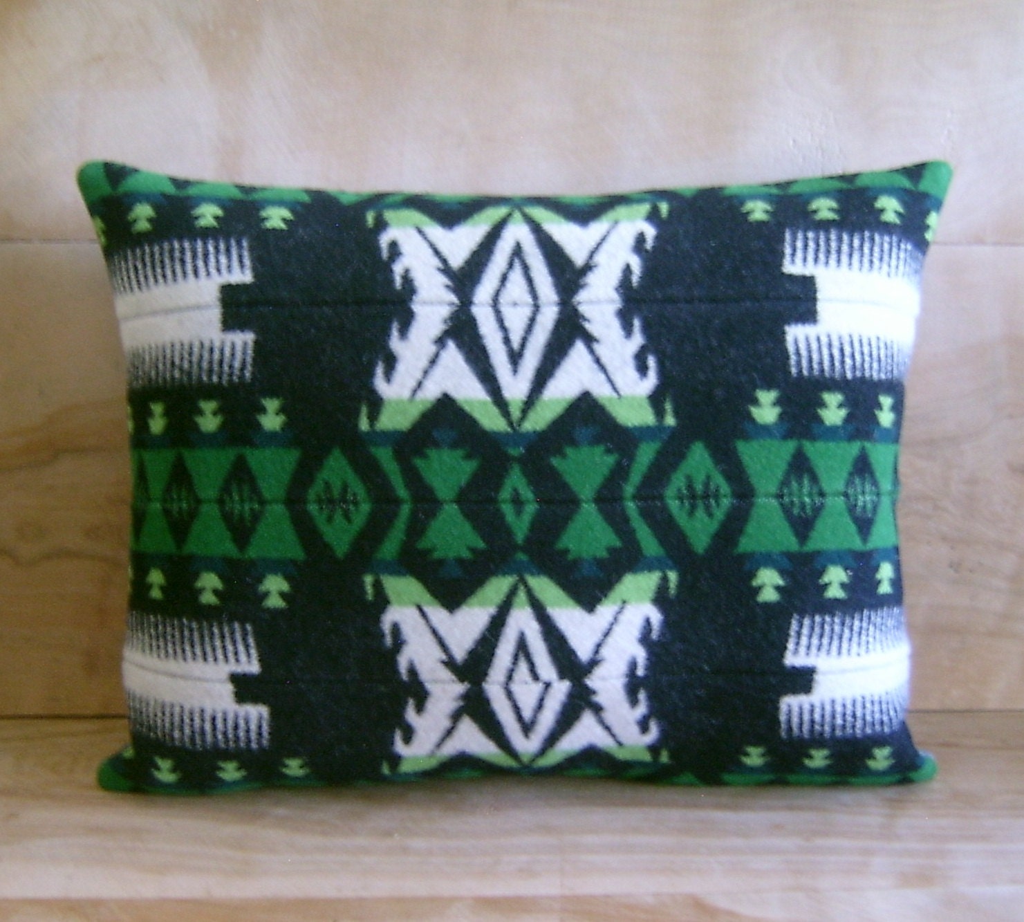 Wool Pillow - Pendleton Wool Fabric ... Native Geometric Tribal