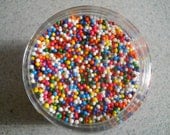 4oz JAR of nonpareil candy sprinkles, Nonpareil, Cupcake Decorations