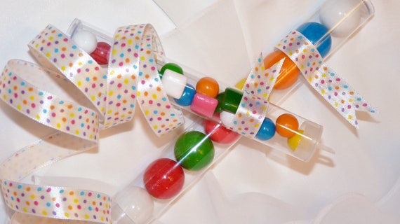 Candy Tubes Clear Plastic Favor Tubes Set Of 6 By Lolalovesaparty