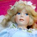 Vintage Doll - Angel Feather Wings- Blue Dress- Holding Dove - 1960's - Christmas Doll - SALE