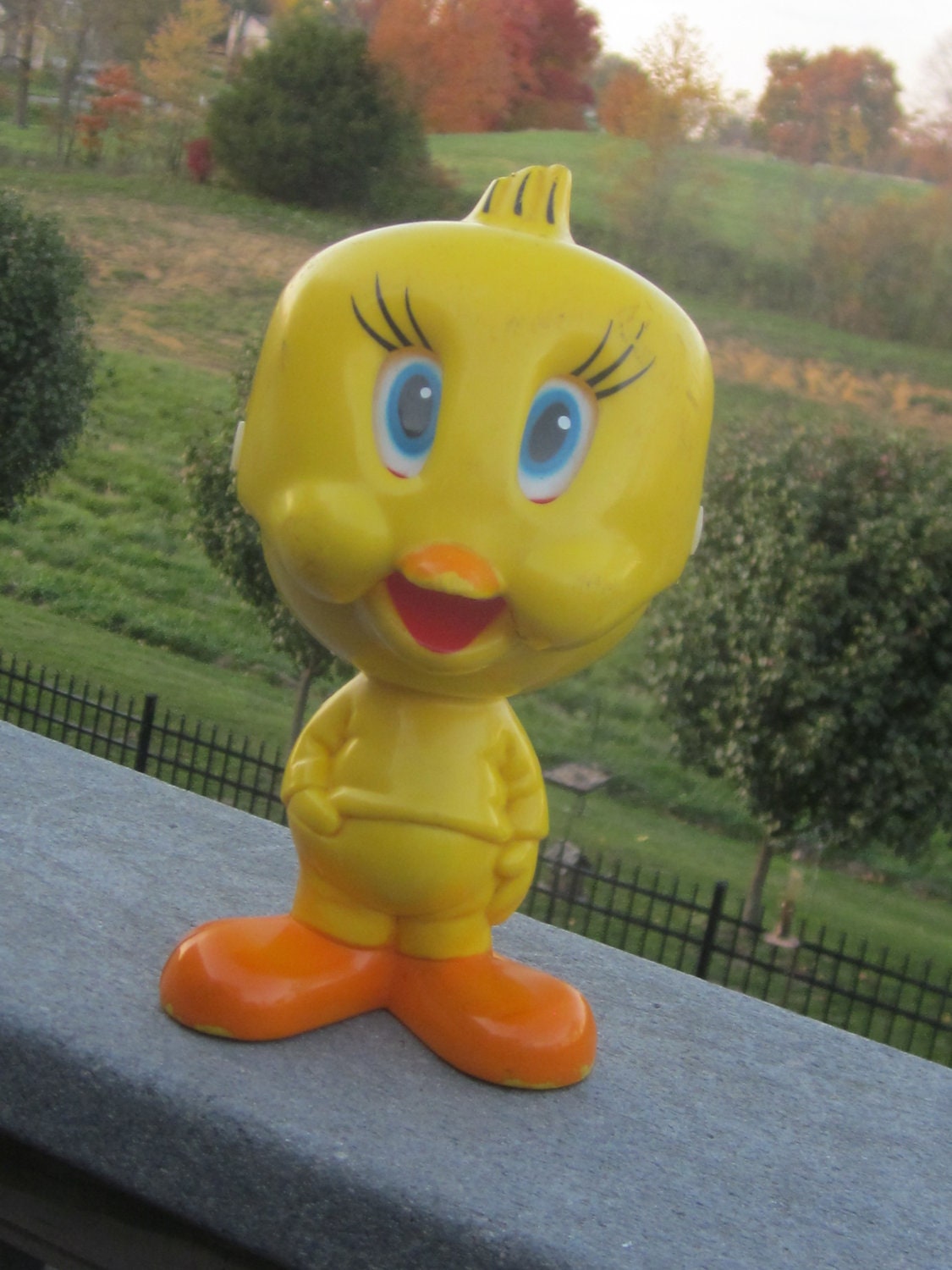 Talking Tweety Bird Pull String Toy 1976 by LeftoverStuff on Etsy