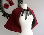 The Velveteen Capelet  in red
