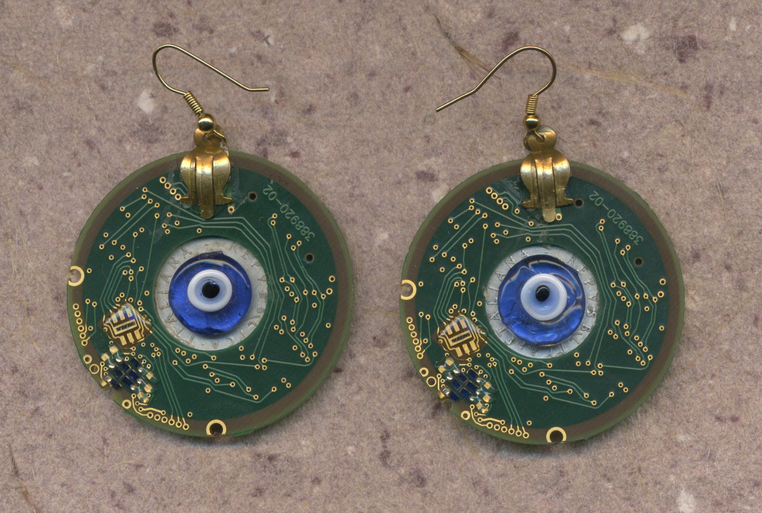 Cyber Chic Earrings I C U