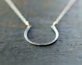 Lucky Necklace Sterling Silver Good Luck Horseshoe Equestrian Handmade Jewelry