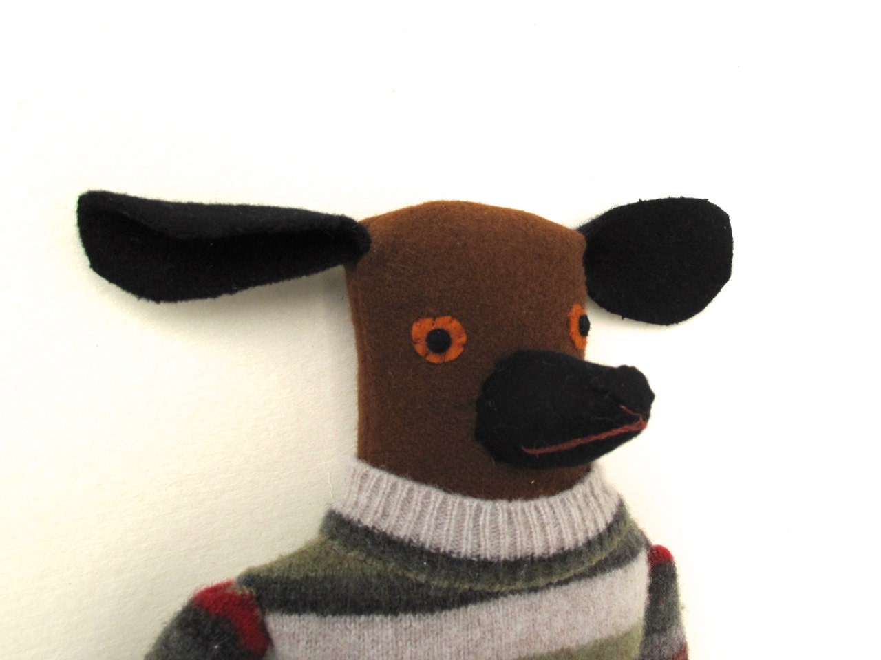 Boy Long Dog wool doll