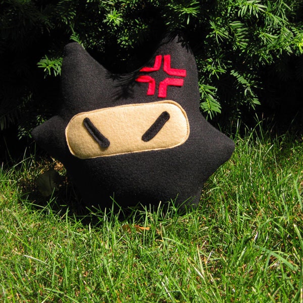 Ninja Mau Plush Pillow ( Ninja Cat Pillow ) PLUP001