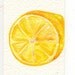 Original Lemon Half Watercolor Painting ACEO