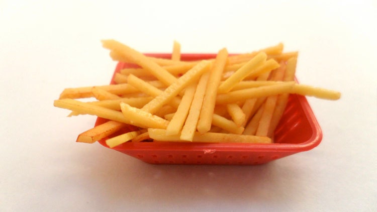 Miniature Basket Of French Fries Miniature Food By Cherrydot