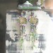 SALE - Eternal Earrings, Long Beaded, Antique Embroidery, Chandelier Crystals, Green, Purple, Pink, Blue, Bohemian