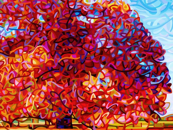 Art Print Painting Reproduction Poster Signed - The Buddha Tree