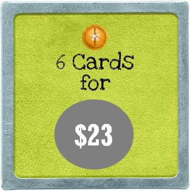 Bulk Handmade Cards Discount - 6 cards for 23 dollars