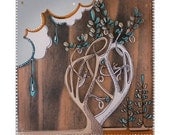 They Grow So Fast, 8"x8"- Mounted Print of My Original Painting, Ready To Hang, Great Size For a Gift