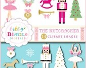 Christmas clipart from The Nutcracker Sugar Plum Fairy Trees, Wreath Il_170x135