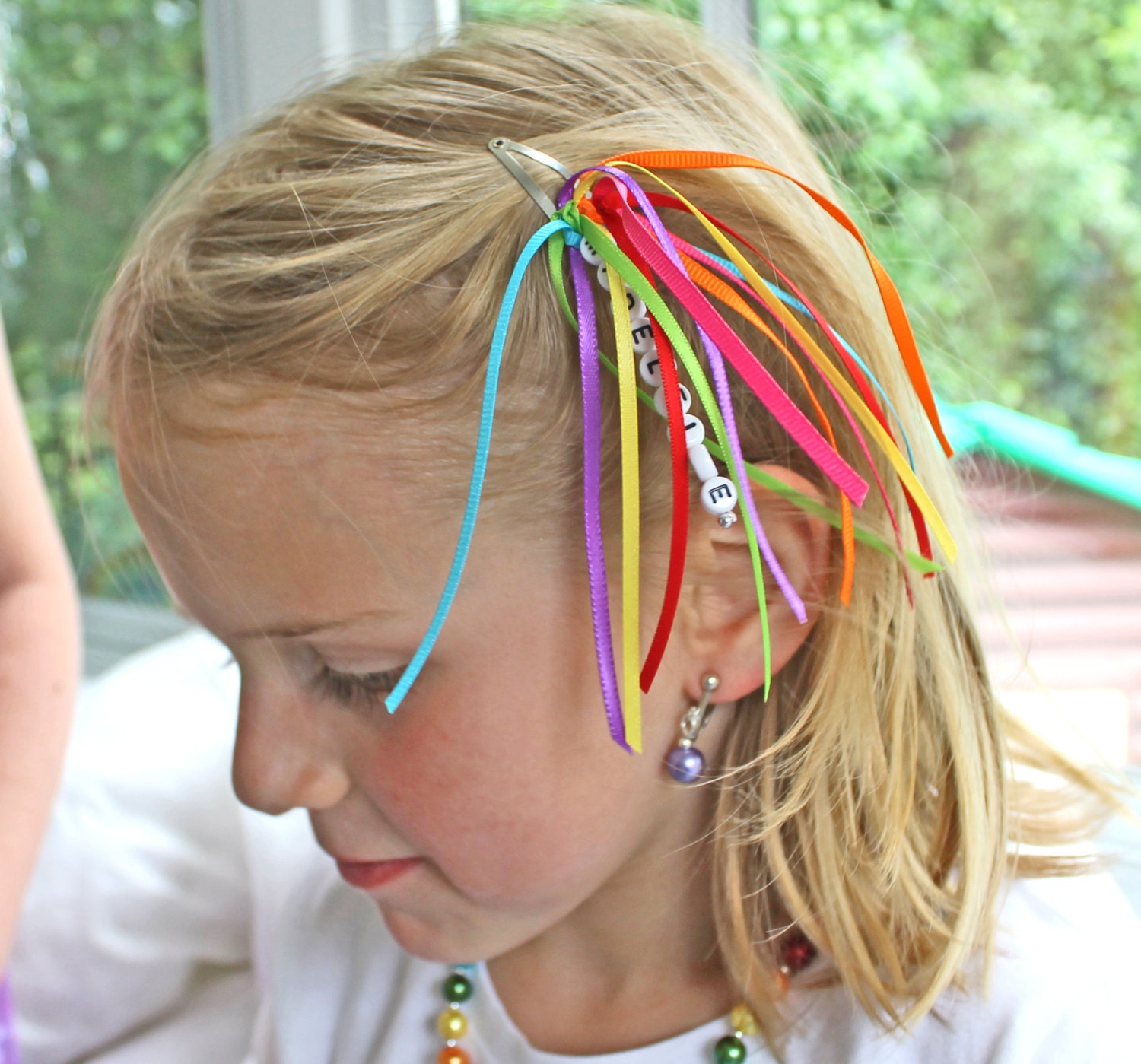 Personalized Barrette Hair Clip with Name and by stargazinglily