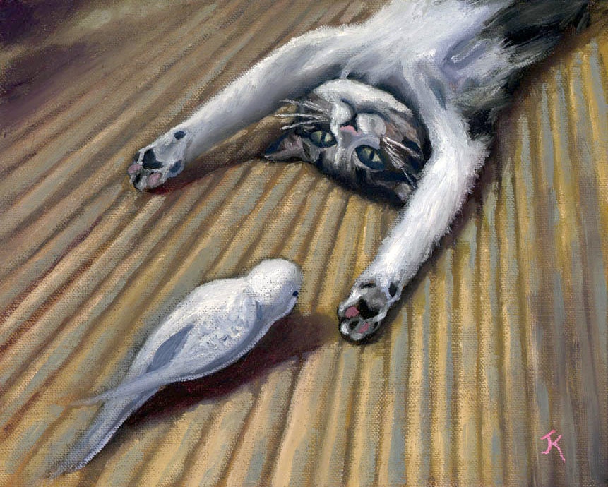 birdie and kitty friends