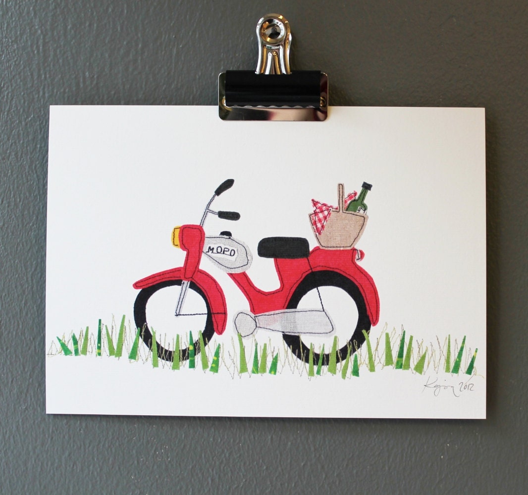 Moped - art print