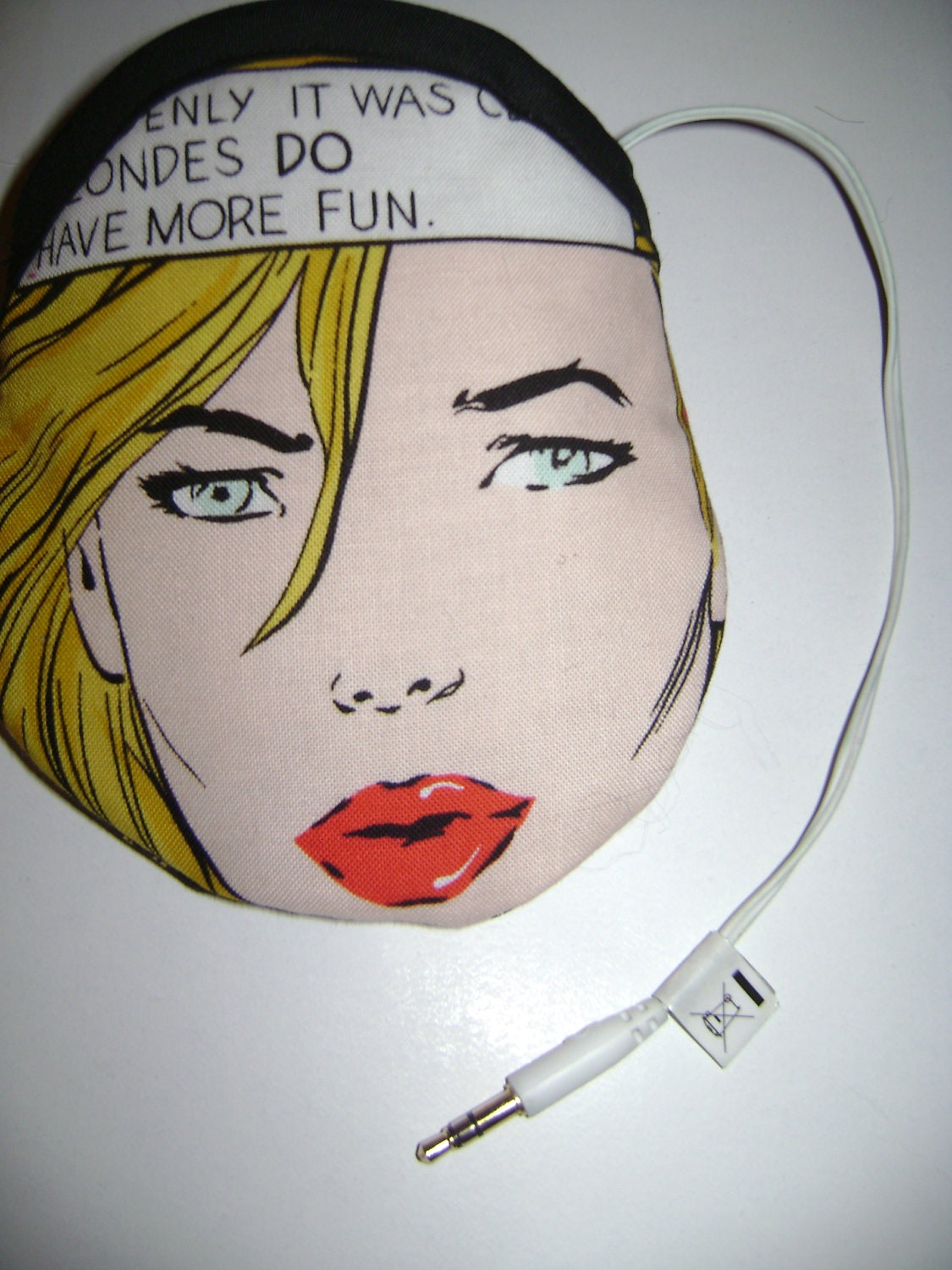 Travel Earring or Earbud Pouch Padded Case - Pop Art Comic Girls