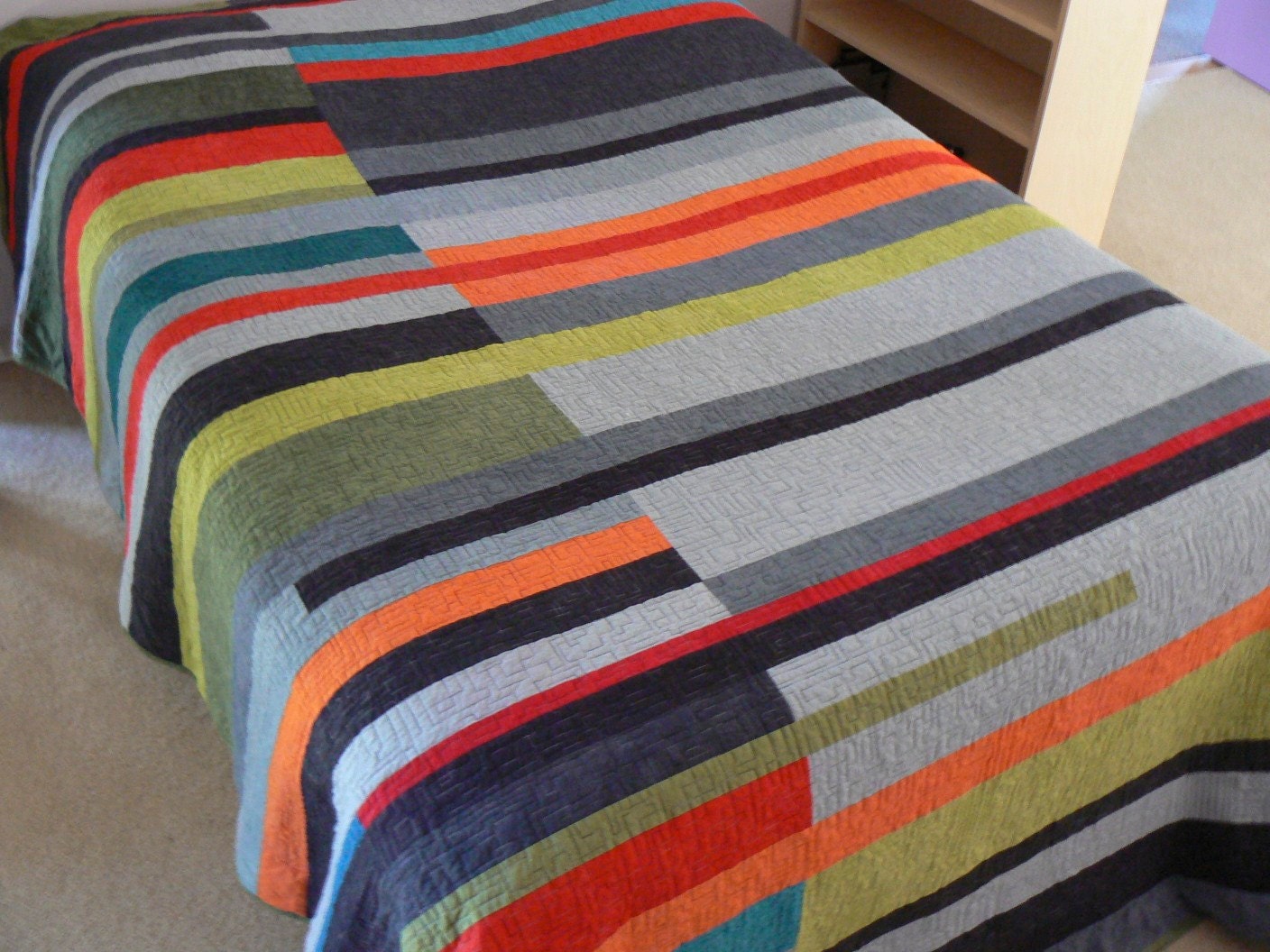 Mid-Century Modern Queen Quilt (Take 2) - Made to Order