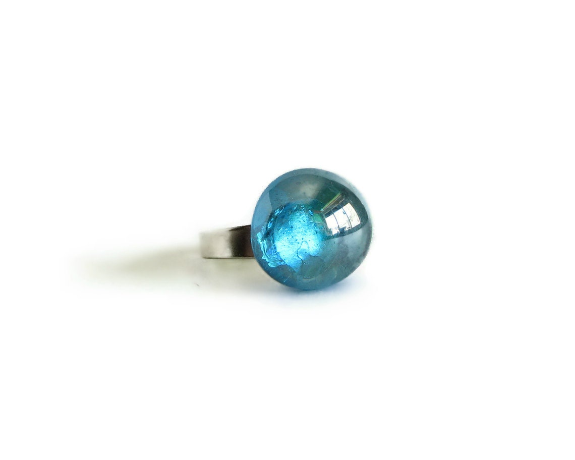 Sky Blue Adjustable Ring