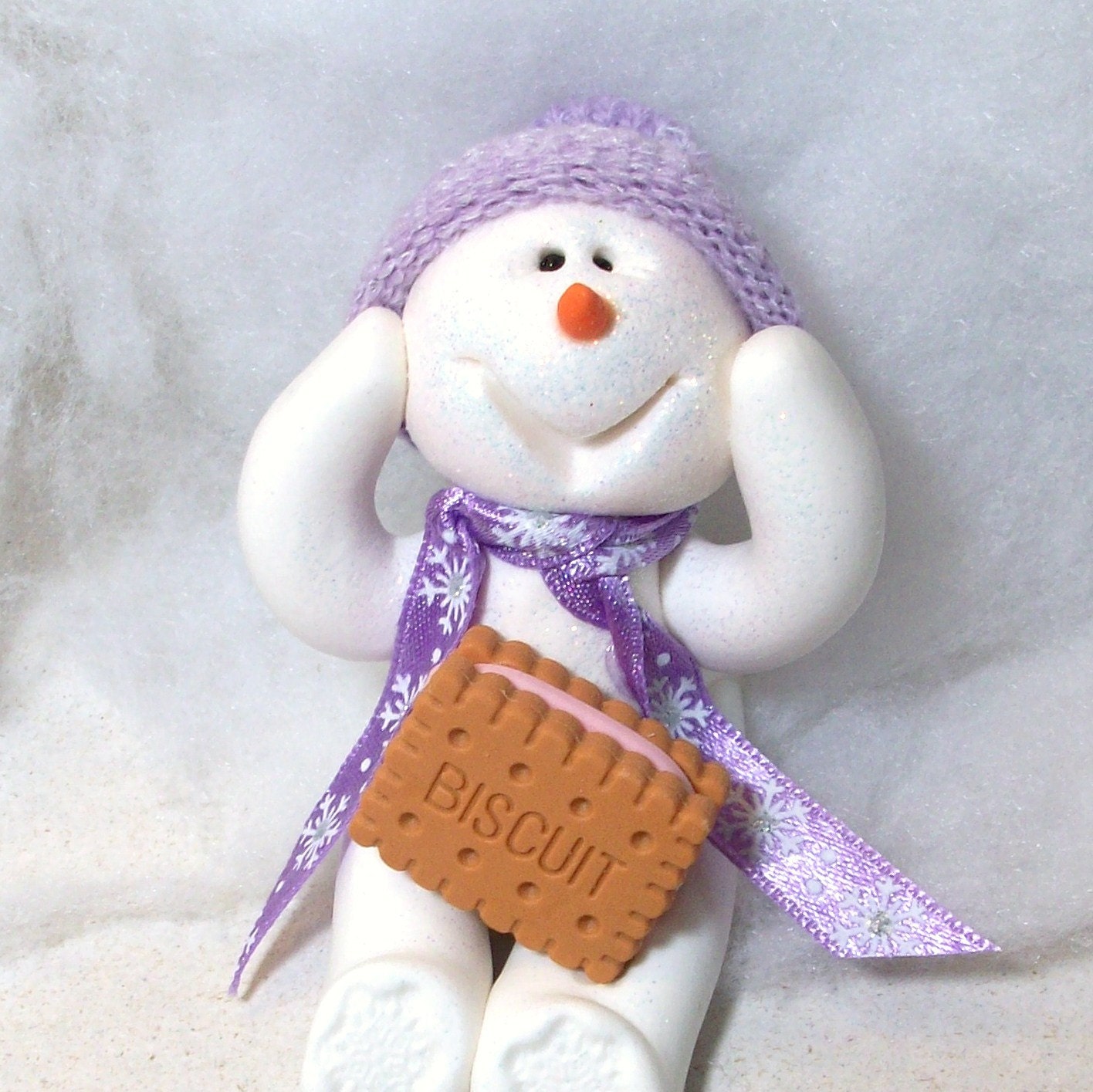 I need milk please: snowman ornament