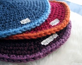 NEW crocheted custom round Pretty Kitty Bed - Small