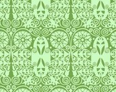 Fabric by the yard - Amy Butler - Soul Blossoms - Temple Door - 100% cotton - Basil Green