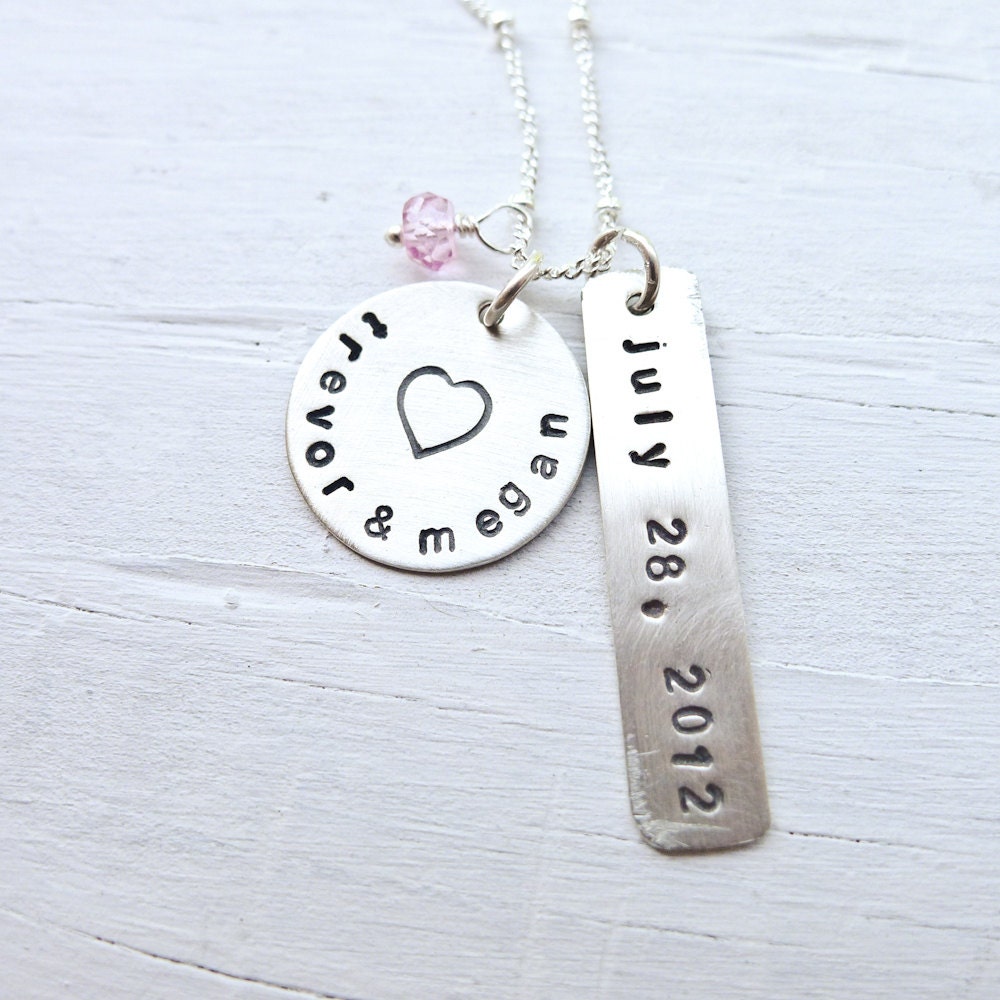 Engagement Necklace - Personalized Wedding Gift