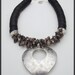 NASSA - Exotic Shells - African Vulcanite - Handforged Pewter Pendant Necklace
