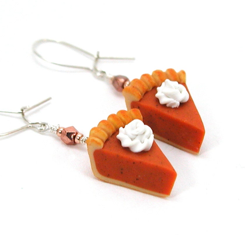 Pumpkin pie earrings