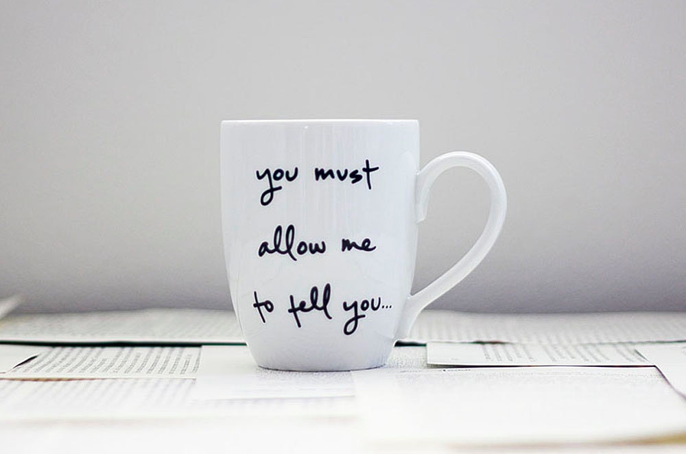 Mr. Darcy Proposal Mug - Jane Austen