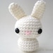 Soft White Moon Bun - Amigurumi Bunny Rabbit Doll