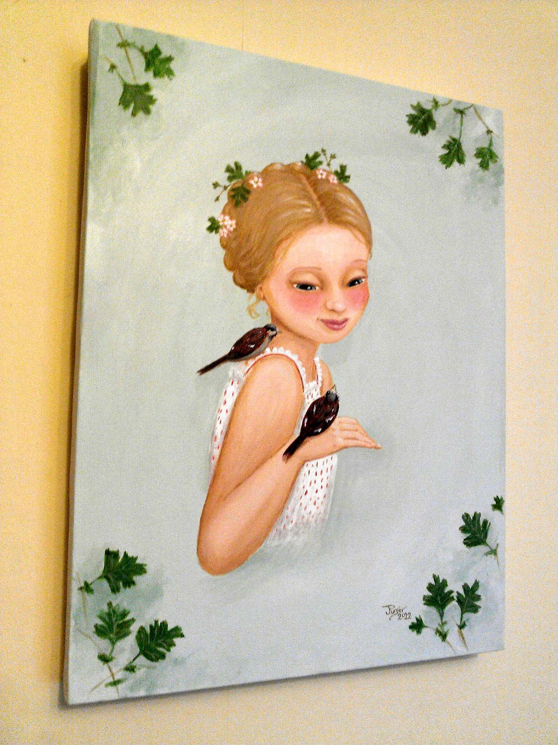Original painting - Sparrowgirl