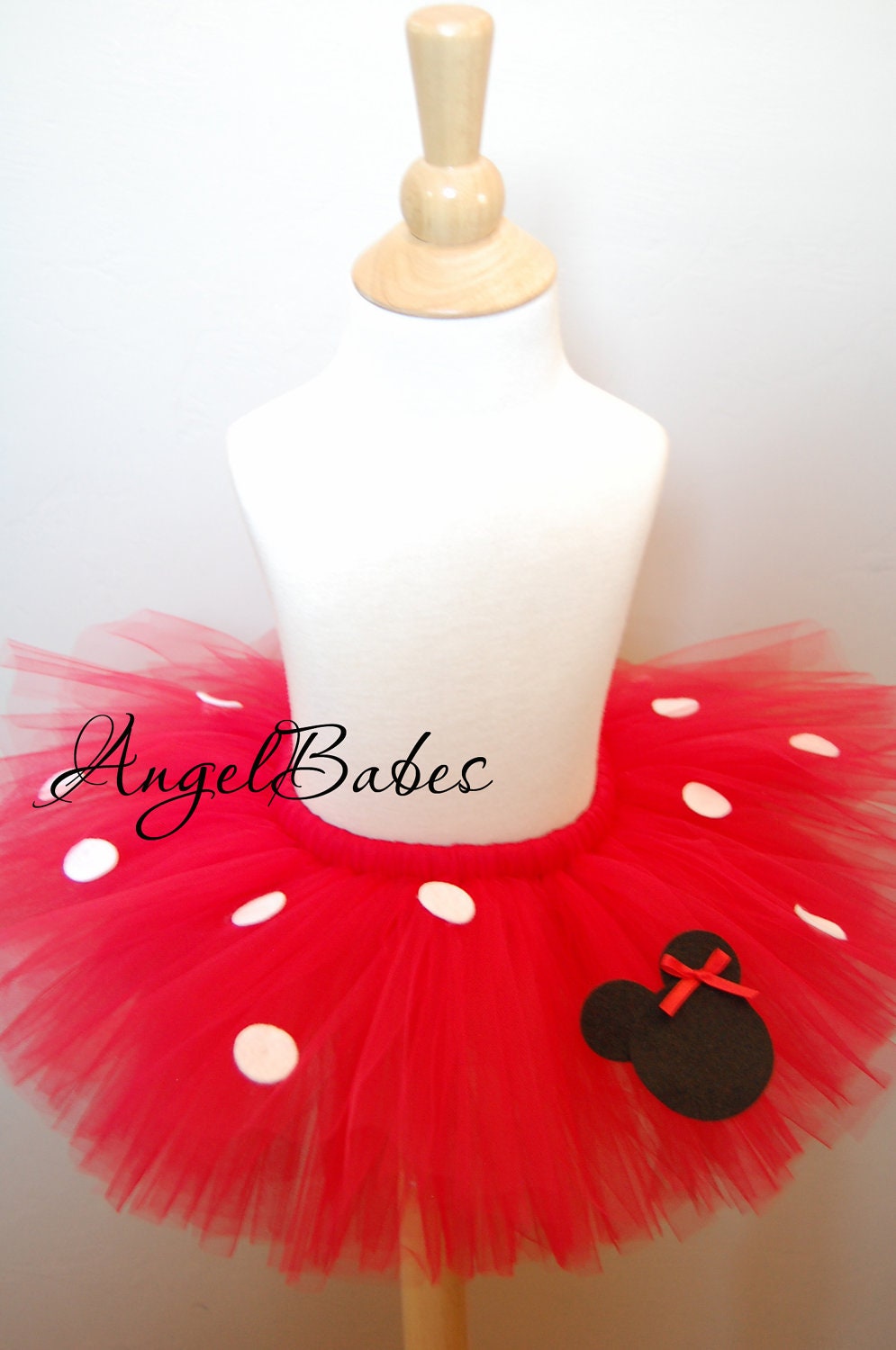 Minnie Tutu Skirt    Choose your color and size  AngelBabes Tutus Newborn 12 mo 2T 3T 4T 5 6