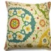RESERVED Two Yellow Green Red Blue Pillow Cover Decorative Throw Toss Accent Pillow Covers 18 inch pair Same Fabric Front and Back