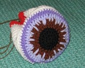 Lavender Eyeball Bag of Holding - Crocheted Oddment Purse