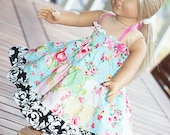 American Girl Doll Clothes Patchwork Twirl dress 18" doll