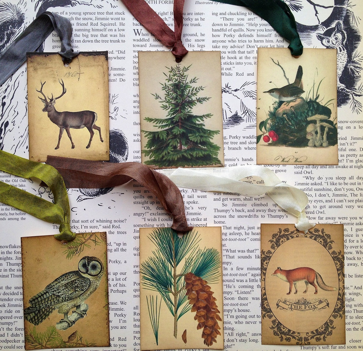 Winter Woodland-Vintage Style Gift Tags