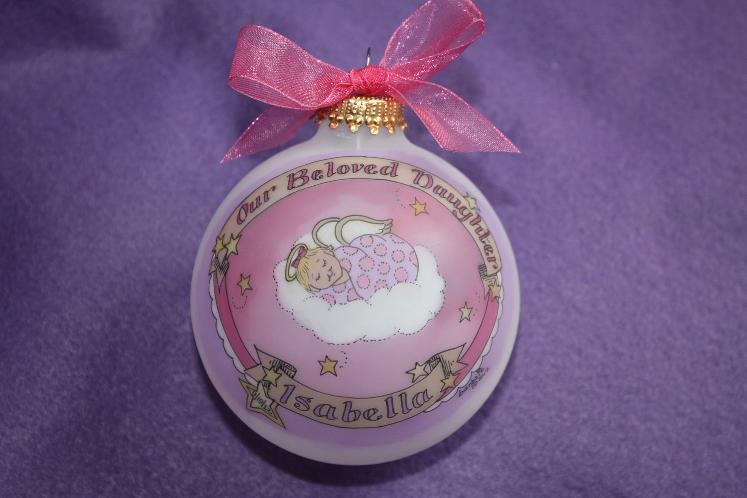 Baby Girl Memorial Ornament Totally Original by BarbziesCustomArts