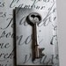 Skeleton Key metal wall art 5x7 inches