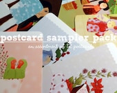 Postcard Set Sampler Pack (a surprise assortment of 12 postcards in various designs, illustrated by Stephanie Fizer Coleman))